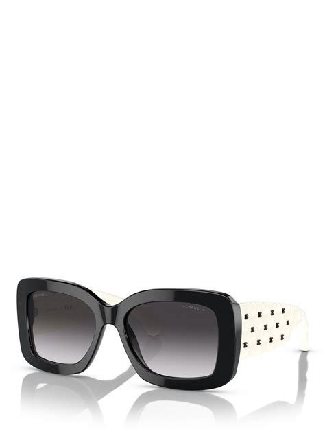 CHANEL Pillow Sunglasses CH5483, Black/White .